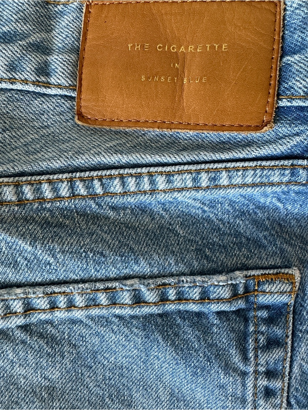 ZARA The Cigarette jeans in Sunset Blue US 6